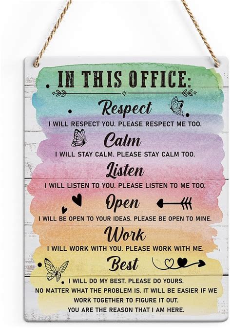 Amazon.com: Office Decor Motivational Wall Decor Vintage Hanging Wall ...