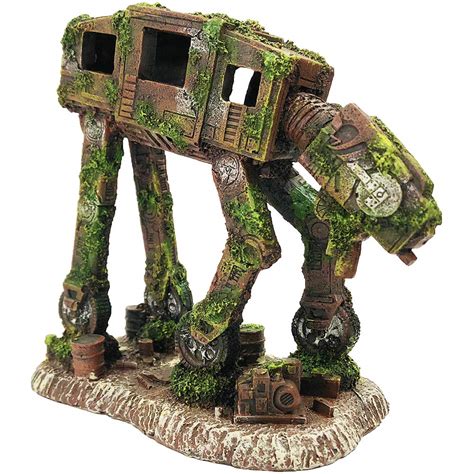 Buy SLOCME Aquarium at-at Imperial Walker Star Wars Decorations - Fish ...