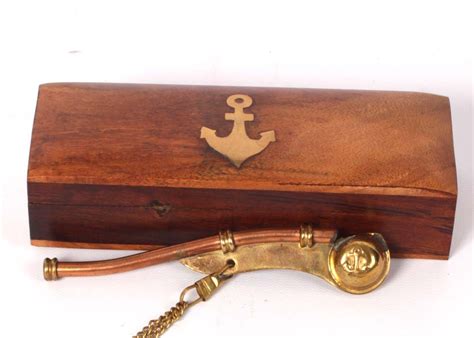 Vintage Brass Naval Boatswain Whistle | EBTH