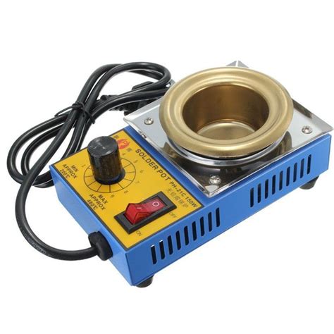 220V 150W Solder Pot Soldering Desoldering Bath Stainless Steel Plate 200-580: Amazon.in ...