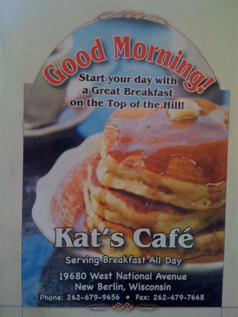 Kat's Cafe Menu, Menu de Kat's Cafe, New Berlin, Milwaukee - Urbanspoon/Zomato