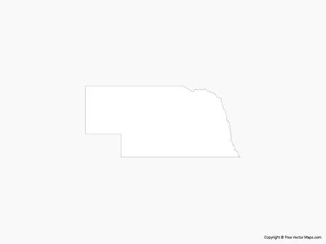 Nebraska Outline Vector at Vectorified.com | Collection of Nebraska ...