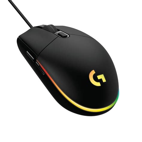 Logitech G203 Wired Gaming Mouse, 8,000 DPI, Rainbow Optical Effect LIGHTSYNC RGB, 6 ...