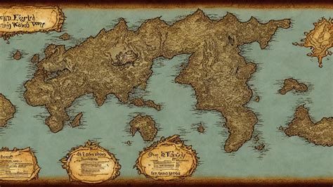High Fantasy D&D World Map by Mike Schley | Stable Diffusion