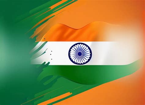 Premium AI Image | Flag of India illustration 3 stylish colors