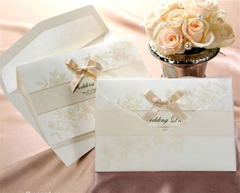 Wedding Cards, Classical Wedding Invitation with a nice bow ,Elegant ...