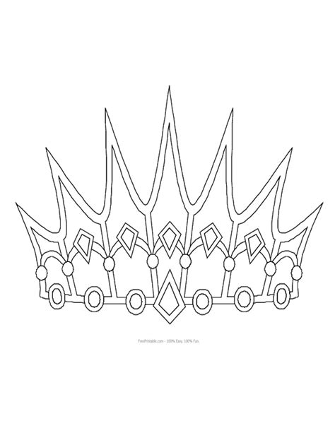 Paper Crown Template - Google Search | Primary | Crown Template - Free Printable King Crown ...