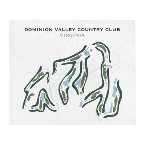 Buy the best printed golf course Dominion Valley Country Club, Virginia - Golf Course Prints