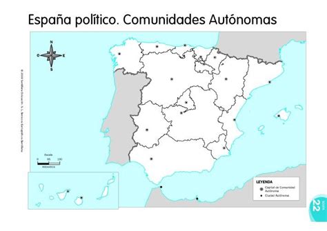 Mapa Politico De España Comunidades Autonomas | Mapa