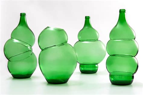 Klaas Kuiken turns common green bottles into incredible vases with this clever trick