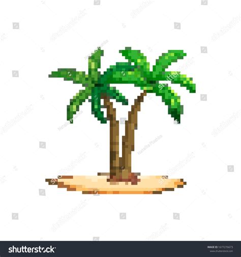 Pixel Art Palm Tree Game 8 Stock Vector (Royalty Free) 1677276673 | Shutterstock