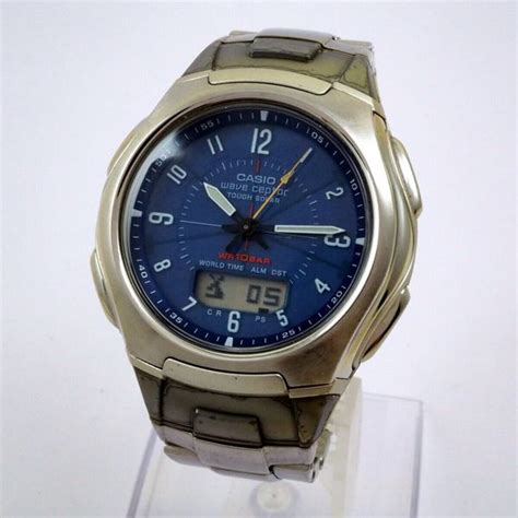 Casio Watch WVA-430J [3311] Wave Ceptor Solar Radio stainless bress ...