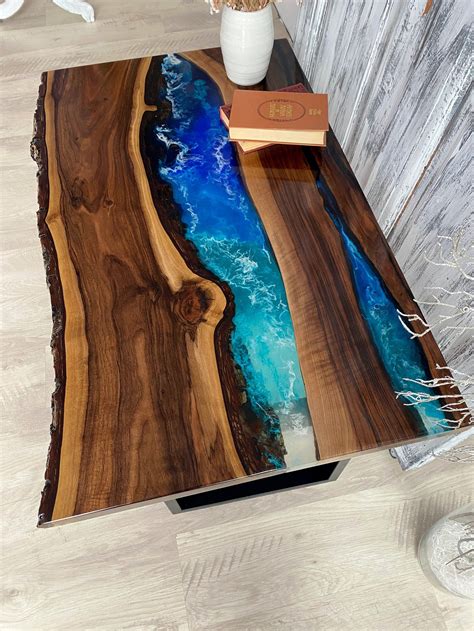 River coffee table epoxy dining table top resin river table etsy – Artofit