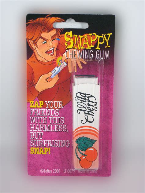 SNAPPY GUM...... Surprise your friends when you offer them a stick of ...