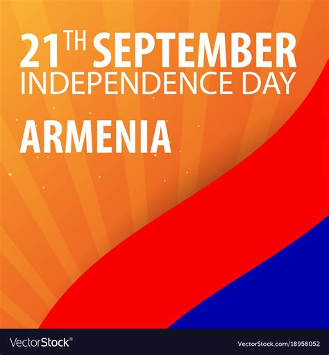 Independence day of armenia flag and patriotic Vector Image