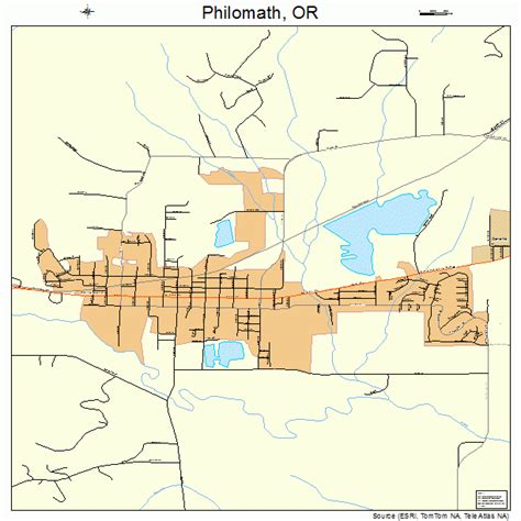 Philomath Oregon Street Map 4157450