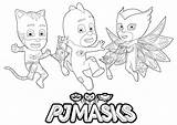 Pj Masks Coloring Gecko Catboy Pages Clipart Drawing Clipartmag  sketch template