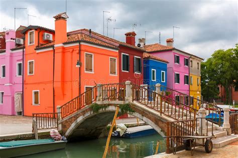 Colorful Houses on the Burano, Venice, Italy Stock Photo - Image of river, colored: 55576290