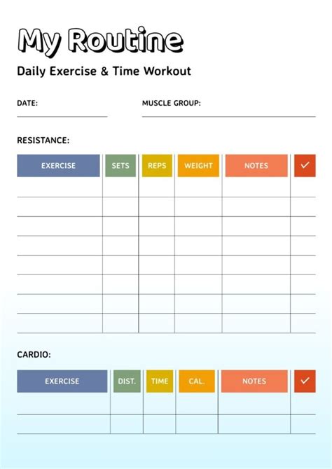 Design this Aesthetic Elegant My Workout Planner template for free