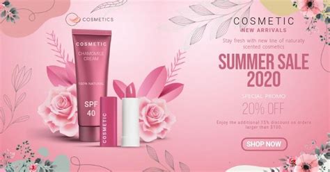 210+ Cosmetics Customizable Design Templates | PosterMyWall | Cosmetics banner, Facebook cover ...