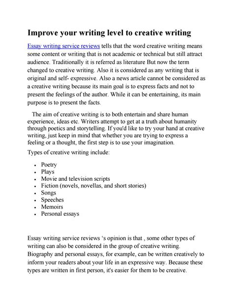 Creative writing pdf by essay service - Issuu