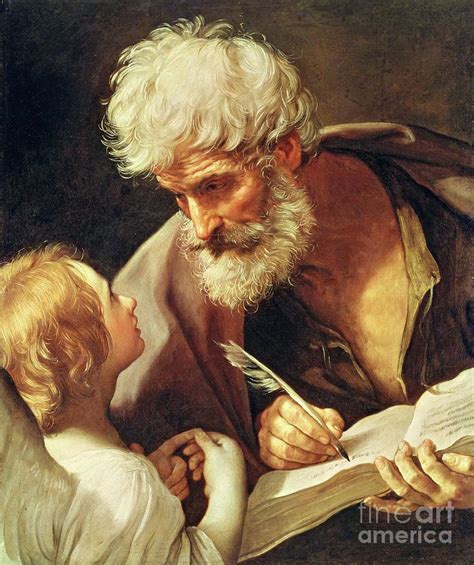 Saint Matthew Painting by Guido Reni | Pixels