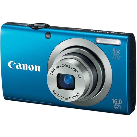 Canon PowerShot A2300 16.0 MP Digital Camera with 5x Optical Zoom (Blue ...