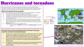 Hurricanes And Tornadoes (Where They Form, How They form, Tornado Formation)