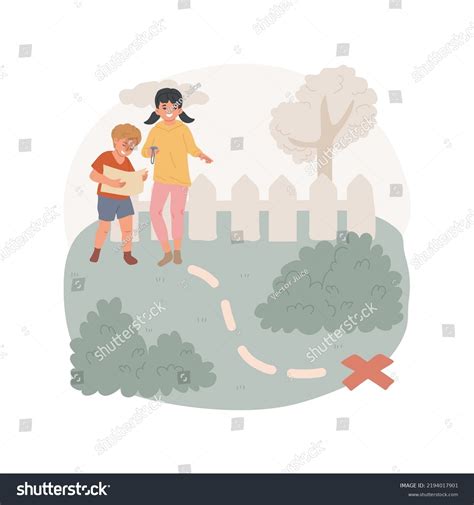 Treasure Hunt Isolated Cartoon Vector Illustration Stock Vector ...