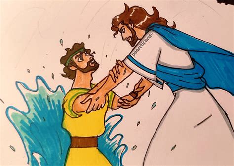 Jesus and Peter by Pooreticuette on DeviantArt