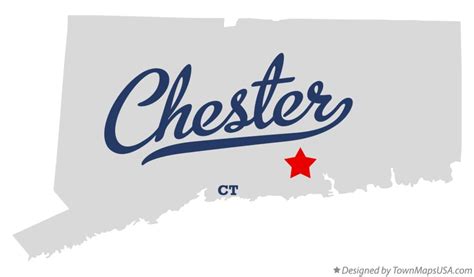 Map of Chester, CT, Connecticut