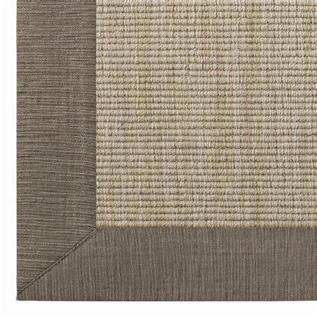 Linen Texture Border Rug 3 Colors - Shades of Light | Wool sisal, Wool ...