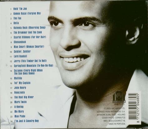 Harry Belafonte CD: Sings 24 Calypso & Folk Songs (CD) - Bear Family Records