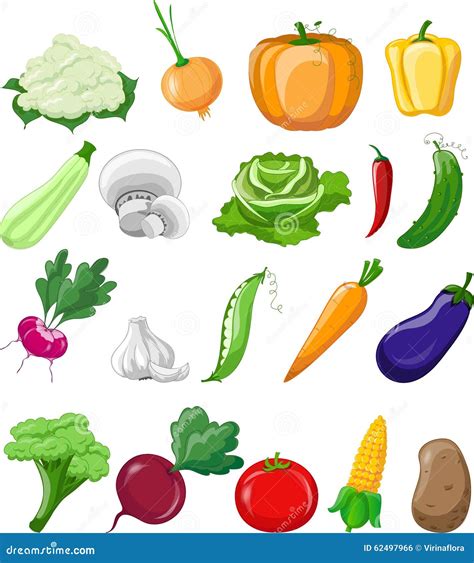 Cartoon Vegetables Set | CartoonDealer.com #135638685