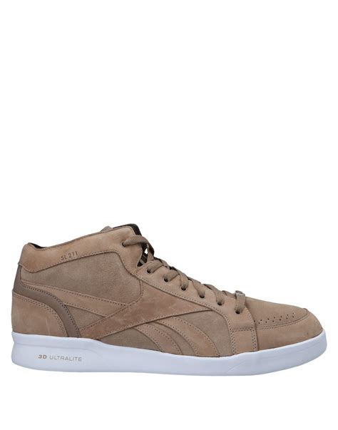 Reebok Leather High-tops & Sneakers in Brown for Men - Lyst