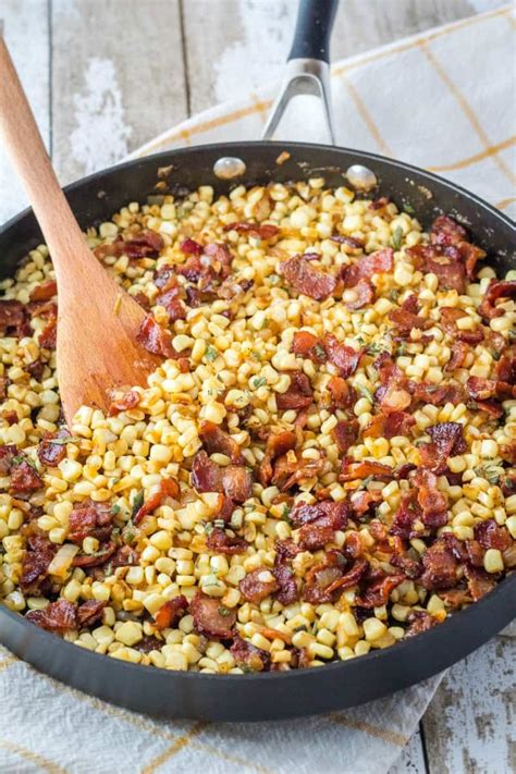 Bacon Southern Fried Corn with Video • Bread Booze Bacon