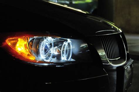 Bmw e90 led angle eyes halo ring lights...Novo!