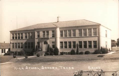 High School Sonora, TX Postcard