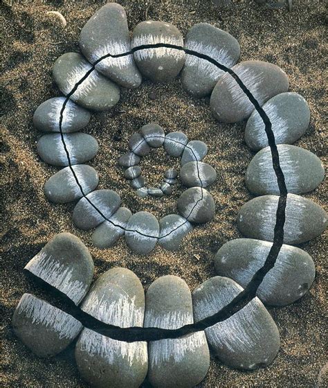 Andy Goldsworthy - ephemeral artwork - cracked stone spiral | Andy ...