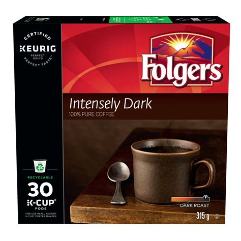 Folgers Intensely Dark K-Cup Coffee Pods 30 Count | Walmart Canada