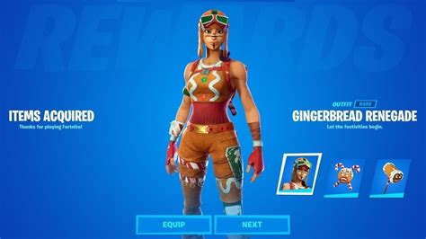 Gingerbread Skin Fortnite: Back In Item Shop Today 11th December 2021