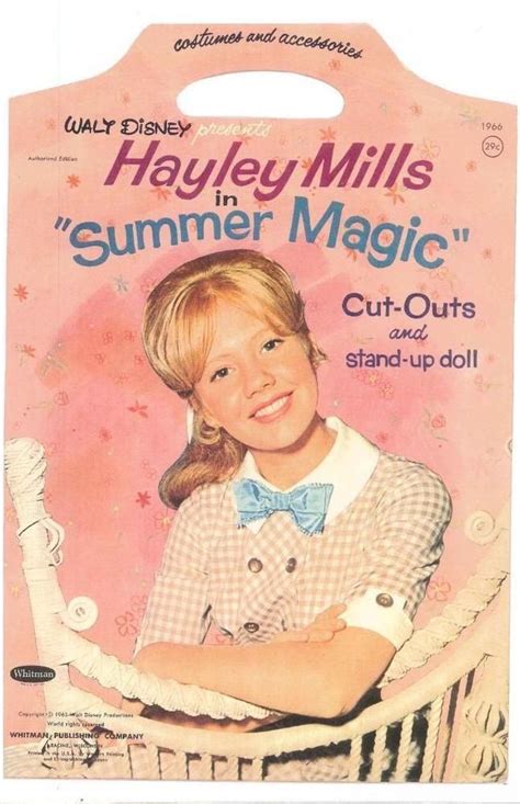 VINTAGE UNCUT 1963 SUMMER MAGIC HAYLEY MILLS PAPER DOLLS HD ...