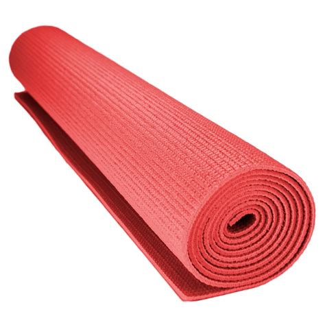 1/8-inch (3mm) Compact Yoga Mat with No-Slip Texture - Red in 2019 | Yoga foam roller, Yoga ...