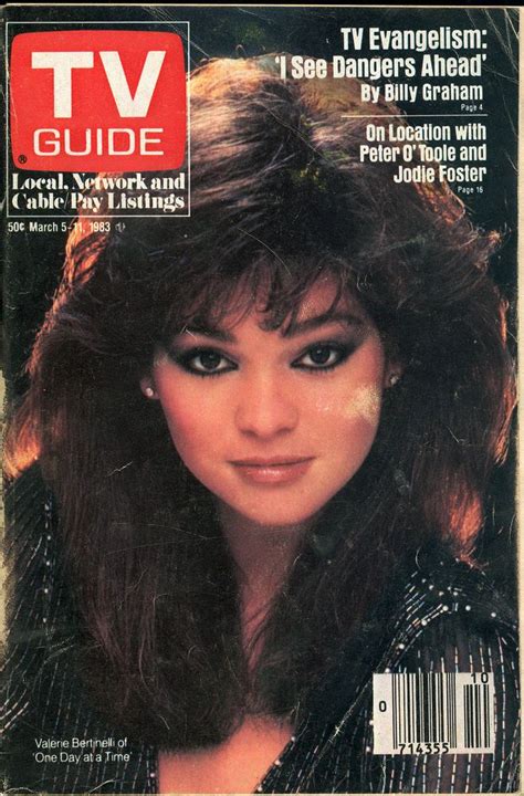 Color Art & Collectibles Photography Valerie Bertinelli One Day at a Time Vintage 1984 TV Guide ...