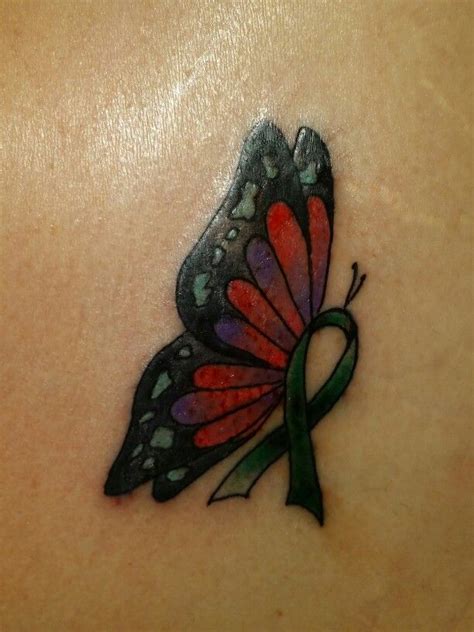 Liver cancer ribbon tattoo. | My Style | Pinterest