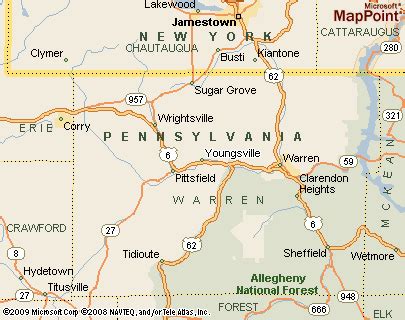 Youngsville, Pennsylvania Area Map & More