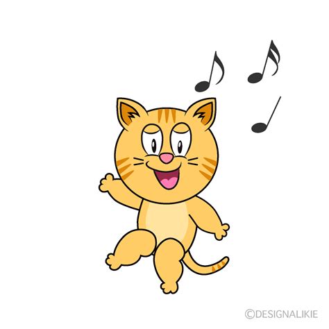 Free Cat Dancing Cartoon Image｜Charatoon