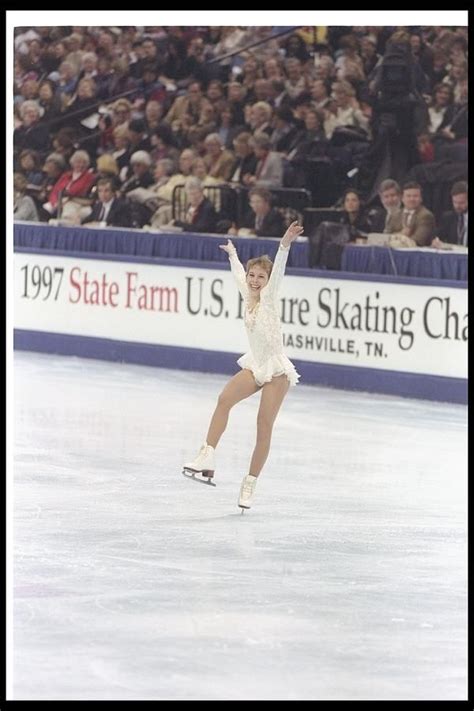 Tara Lipinski performing her free skate during the U.S. Figure Skating ...