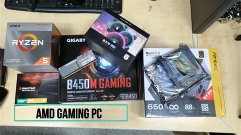 Low Budget AMD PC Build Gigabyte B450M Gaming Motherboard with Ryzen5 3400G Processor | Insource ...