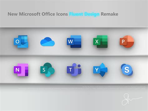 New Microsoft Office Icons Remake by Steven Mancera on Dribbble